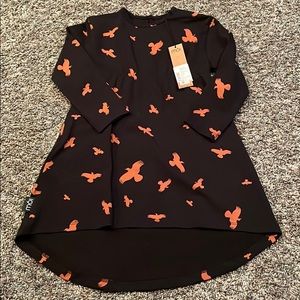 Black MOI dress with birds Brand new w tags!